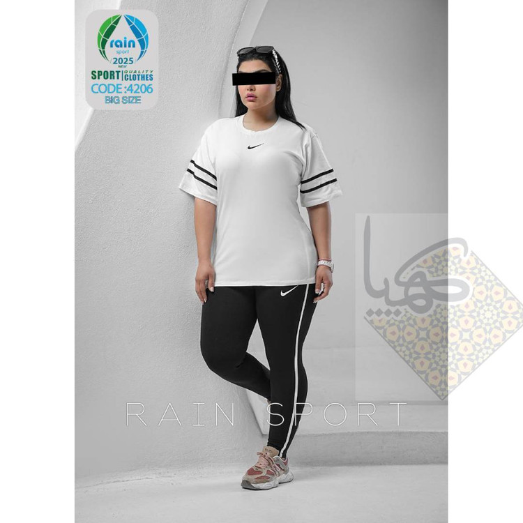 تیشرت شلوار سایز بزرگ زنانه پنبه تیپ لاکرا راحتی و استایل همزمان
