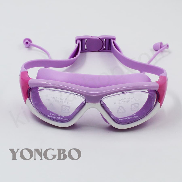 عینک شنا نوجوان YONGBO مدل بنفش – ضد بخار و UV