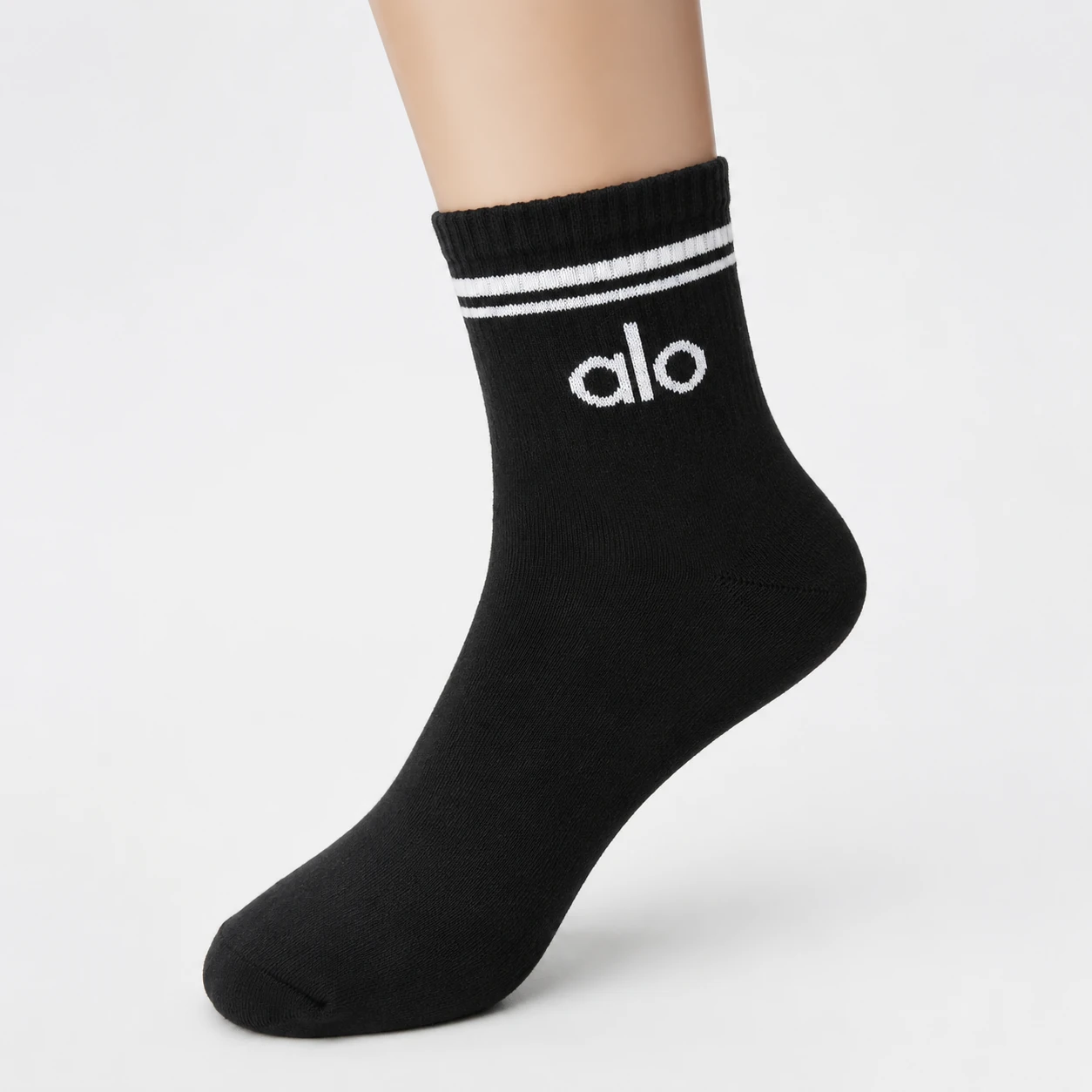 جوراب مردانه نیم ساق کبریتی طرح alo