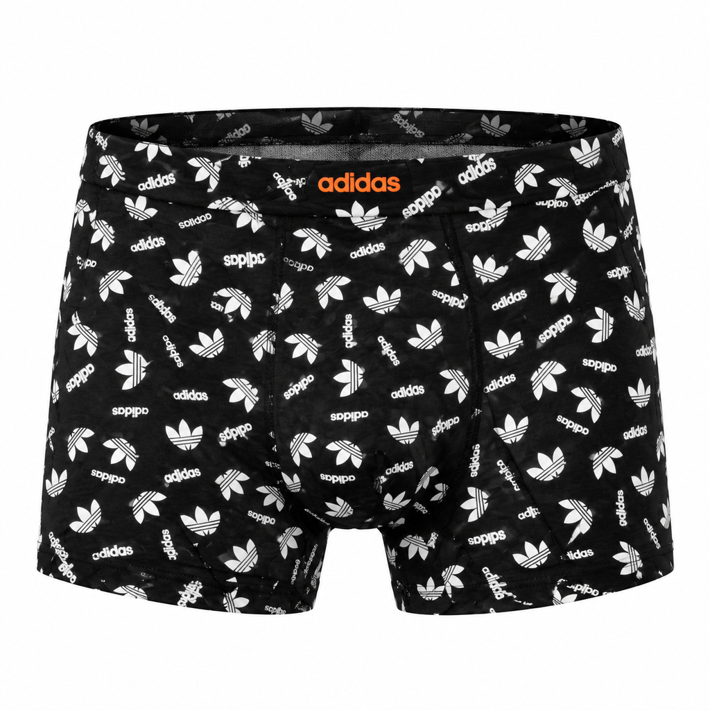 شورت پادار مردانه نخ پنبه اعلا طرح آدیداس (Adidas) – رنگ مشکی