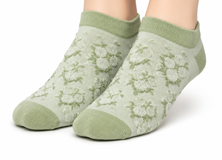 جوراب مچی زنانه پنبهای طرحدار Family Socks بدون درز و معطر