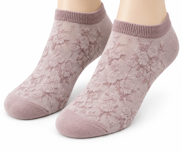 جوراب مچی زنانه پنبهای طرحدار Family Socks بدون درز و معطر