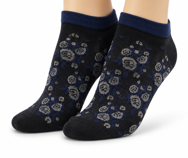 جوراب مچی زنانه پنبهای طرحدار Family Socks بدون درز و معطر